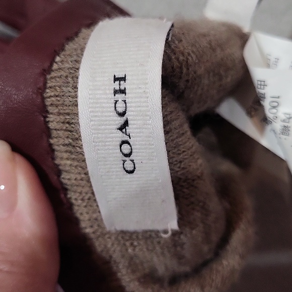 Coach Sheep Wool Lined Gloves - Picture 10 of 14